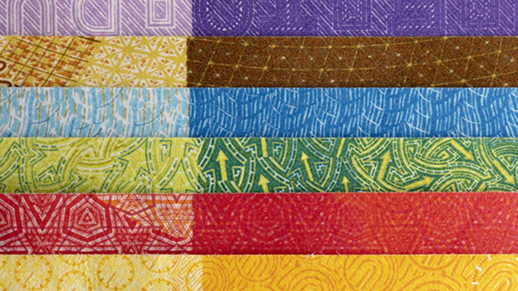 Detailansicht der neunten Schweizer Banknoten-Serie: zehn, zwanzig, fuenfzig, hundert, zweihundert und tausend Franken, aufgenommen am 7. November 2019.